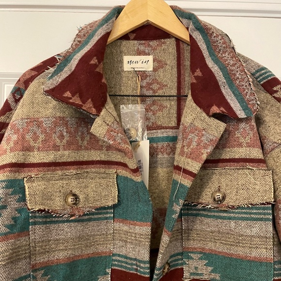 NWT Vici New In Aztec Southwestern Shacket Jacket - Picture 7 of 8